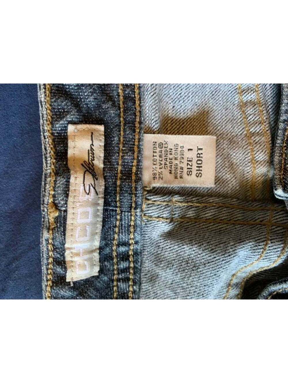 Chicos Platerson Blue Denim Jeans Size 1 Short - Picture 3 of 3